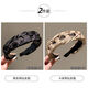 Liu Yifei's same style hairband with teeth and non-slip 2025 new high-end hairpin, western style fashion high skull headband for women, black rhinestone headband - versatile temperament