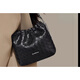 CinvaiKrose small c/k bag women 2025 new crossbody bag feel bucket bag fashionable shoulder chain women's bag black black