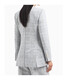 Emporio Armani 25SS Checked Muster Leinenmischung Doppelbrustanzug Frauen Farbe EW000982Te13533 20 EU-48