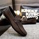 Yierkang Prince Doudou zapatillas para hombres 2025 nuevos zapatos de verano para hombres británicos zapatos de cuero casuales de cuero de cuero y zapatillas de tablero de cuero para todo el partido YL-D826 Brown 39