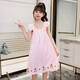 Сказка о прохладной девушке ICE шелк Silk Nightgown Summer's Sment's Litsh's Small Flying Flye Dress Домашняя одежда в интернет -знаменитости горячее ремешок для пижамы можно носить за пределами Qy 1345 Pink 140 Рекомендуемого размера высота около 130 см.