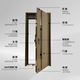Fuderson Security Door Entry Door Household Grade A 5D Imitation Wood Grain Fully Water-Based Foaming Soundproof Safety Door Door Smart Lock Single Open Door Mother and Child Door Upgraded G61 3D High Definition Cat Eye Visible Face Recognition Unlock Single Door Height 2250/Width 1050 Outward Open/Package Measurement/Package Installation