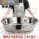 Wild pigeon 304 stainless steel basin large basin wash basin vegetable drain basin commercial large extra large basin bathing and laundry 30470 points 1cm extra thick reverse side bucket basin