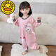 G.Duckkids Girls Einteilige Pyjama Frühlings- und Herbstmädchen Süßes Cartoon Sleeping Baby Guards Casual Home Crawling Anzug Pink Fox [OneSuit] 110 cm Empfohlene Höhe 100-110 cm4-5 Jahre alt
