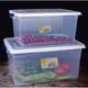 Huobet Box de plástico transparente Gran Caja de refrescos Ring de sellado rectangular Especial Striegue de silicona Caja de almacenamiento de alimentos 9902 Sello: 44*31*14 cm