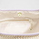 Lululemon Zitronen Sommer Monsun Gemüsekorb Bag Mode Frauenbeutel 25 neue Stil Baumwoll Häkelummelbetasche Handtasche Helle Farbe/Lavendelcreme Elfenbein/Lavendel 7l