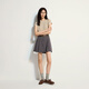 Pantalones de encaje de Ochirly Skirt Falda de falda corta de la línea A Women 2025 Summer Nuevo producto Dark Grey S