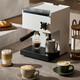 Petrus Cafet Máquina de estilo italiano Concentrado semiautomático Houseamático Comercial Vapor Milk Foam White-White PE38888PRO PE3888 Café Máquina de café