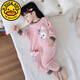G.Duckkids Girls Einteilige Pyjama Frühlings- und Herbstmädchen Süßes Cartoon Sleeping Baby Guards Casual Home Crawling Anzug Pink Fox [OneSuit] 110 cm Empfohlene Höhe 100-110 cm4-5 Jahre alt