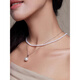 DL 1998 Fat Donglai Fat Donglai same style freshwater pearl pendant 925 silver cored 9-12mm round strong light treasure gift P silver 9-10mm