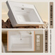 Langxiang deep basin bathroom cabinet ceramic integrated basin custom-made 19 large-mouth basin wash basin wash basin cabinet combination 80 1050 hanging cabinet model + 95 slanted ceiling light smart mirror cabinet