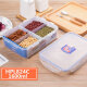 LocknLock Lock Fresh Box 4 Separation 1.6L Sealed Box Microwave Locklock Bento Lunch Box HPL824C 2.6L Three Separation-826c