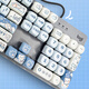 Logitech K845 Mechanische Tastatur Backstreuit Kabeltastaturspiel E-Sporttastatur Tee Green und Rotachse Keyboard DIY Keycap Office-Tastatur und Maus-Set in voller Größe 104 Tastatur K845-Ice Cream Bärenschlüsselkap Teespindle