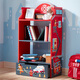 Ouoetyteamson fenduoqi bibliothèque bébé bibliothèque librairie pour enfants toys rangement armoire meubles de maternelle à la jungle rose aventure à 3 étages chaise TD-12799a