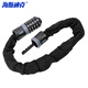 Hasdick Beijing warehouse delivery five-digit password chain lock bicycle and motorcycle anti-theft password lock waterproof shear-resistant iron chain lock black gray straight head 0.6m HKCX-113