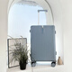 Migi Fort 18-Zoll-Koffer 20-Zoll-Boarding High-Value 22-Zoll-Reisetaschen kleine Box Passwortbox für Frauen 2025 neues Modell Zhongtong Lieferung Mint Green (Classic Aluminium Frame Model) Sammlung und Kaufaufkleber + Verpackungsgürtel + Gepäckschild Tag