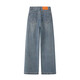 
UHFR Enos Jiaying official flagship store 2025 summer new American high waist wide-leg straight jeans for women 1098 denim blue 1098 S