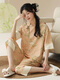 Victoria's Style Summer Ladies Pyjamas à manches courtes Coton Coton Nouveau style chinois Le style mince peut être porté à l'extérieur avec un pantalon recadré Lzy9902 M (recommandé 75-95jin [Jin est égal à 0,5 kg]))