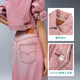 Levis (Levis) Frauen französische Ins Style Fashion Fashion Fashion Pink Logo Sticked Short Denim Jacke Pink L