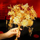 Cup Horse Chinese Style Bride tenant des fleurs avec un meilleur cadeau de mariage Golden Mariage DIY MARIAGE XIUHE BOX-CADEAU HIGH de gamme Fuyao (sac de matériau - n'a pas besoin de le faire vous-même)