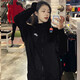 Nike (Nike) Offizielle Paarjacke, neue lässige, lockere Sportswear, das Training von Herren und Frauen mit Kapuze, Paar im schwarzen/einteiligen S-Stil [165-170 cm/90-110jin [Jin ist gleich 0,5 kg]]]