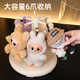 KAMAN labubu display box labubu storage box rotating dust cover vinyl doll plush doll figure display stand electric model rotating display box 1 piece