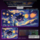 Mengyier RGB luminous mouse pad Large Pokémon Genggui E-sports game keyboard pad Anime table pad Ambient light strip DD-3291 upgraded RGB Genggui 350x250mm 4mm