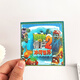 Cute mini plant vs. zombie magnetic sticker quiet book toys children's boy gift small magnetic sticker book Magnetic quiet book - Magnetic 6 complete set 10*10cm [3 scenes + 2 materials]