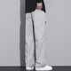 
2025 spring and summer new men's casual trousers work pants straight loose wide-leg pants Filaz9856 light gray FN M