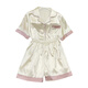北极绒2025年新款睡衣女士短袖夏季薄款可外穿家居服套装春夏天 FS_9214#开衫双短 蕾丝口袋 2XL