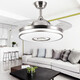 Opple Lighting Bluetooth Music Audio Deckenlüfter Leuchte Integrierte unsichtbare Lüfter Light Dining Schlafzimmer Wohnzimmer mit elektrischem Lüfter Kronleuchter 9906 Weiß 48-Zoll-Licht-Umbau-Frequenz-Fernbedienungssteuerung-6-Gang