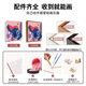 He Jiangong Stich painting set Stich Quartz Sand Texture Drawing Diy full set of materials hand-painted colored acrylic cartoon digital oil painting Structure Drawing 9721 60*60cm inner frame + outer frame (default wood color