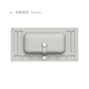 PRONEL Baño Integrado Cuenca de cerámica Fregadero de baño Fregadero de baño Single Baño Baula Cuenca Cuenca Cuenca GP-11148 Basina del gabinete (Accesorios de suministro de agua)