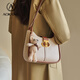 Aokang Bag Damen 2025 Neue Modependler Crossbody Tasche High-End-Unterarm-Bag-Geburtstagsgeschenk für Freundin schön (Bear Bow)