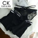 Clee/Jeek schwarz ein Mann eine weibliche weibliche baumwolleis ice seide reine durchscheinende Briefs Bänder Geschenk Set 6628 Paar ein Mann eine Frau m Frauen l