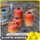 Outdoor flat gas tank, portable plateau alpine outdoor picnic stove, gas butane gas alpine gas tank, small tank/total weight 350g, 6 bottles combination pack