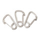 Tengnan 304 stainless steel simple spring buckle key buckle hook carabiner dog chain buckle hoist buckle safety buckle spring hanging buckle 6*60