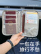初构想护照收纳包随身登机牌证件保护套出国旅行家庭旅游零钱卡包护照夹 浅蓝色(可放手机/护照/登机牌)小