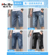 Mr. BU Summer Min's Men's Denim Shorts Trendy Brand Pantalon CraStped Occasif
