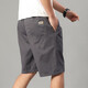 Summer pure cotton cropped pants men's loose plus size plus size casual shorts middle-aged and young people's thin overalls straight [Pure cotton cropped pants] 688 dark gray 2XL [130-150Jin [Jin equals about 0.5 kg]]