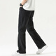 
Mark Waffe Jeans Men's 2025 Summer New Loose Straight American Retro High Street Casual Versatile Wide-Legging Trousers 9901 Black M