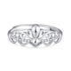 China Jewelry PT950 Crown Platinum Ring for Women Platinum Versatile Fashion Ring Jewelry for Girlfriend and Wife on Valentine's Day Platinum Crown Ring Gold Weight Approximately 2.4g
