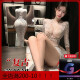 Man Yan Gift Condom Condom sexy ropa interior sexy Secretario a gran escala Pajamas Seduction Uniforme Traje QQNY9766 Sitio web oficial Flagal White [Slit Skirt Long Falda] Un tamaño [Peso sugerido 80-120 Jin [Jin equivale a 0.5 kg]]]