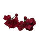 Cute beauty French retro romantic rose flower tassel earrings, super fairy red niche temperament vacation wedding jewelry EH1396 [red rose ear clip]
