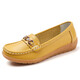 Aokangbai Summer en cuir authentique Chaussures plates pour femmes, semelles de tendon de boeuf, haricots, semelles souples décontractées, chaussures mère d'âge moyen, chaussures en célibataires féminines légères, chaussures Mary Jane Mullerbken infirmières - 6630 chlore 35 chaussures pour femmes 2025 Nouveau style sans les pieds fatigants