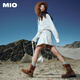 MIO Ouyang Didiluo Yutong same model Mio Gaotang Racing Women's 2025 new boxing Martin boots strap boots brown 37 (235mm)