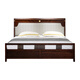 Kui Carpenter Wujin Wood Wood Wood Bed Wood Style Wood Wood Wood Wood Full Wood Solid Bed Soft Bed 1,8 metros Bed de cama Doble Cama Bedro de cama Solid Wood (1585 Edición de noche*2080*1180) Mm construido 1500 mm*Estructura de marco de 2000 mm*Estructura de marco de 2000 mm