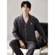 SEPTWOLVES PAJAMAS MENS PAJAMAS Spring and Automne Coton Pure Coton à manches longues CARDIGAN LA LORD COTTON MENS MENS COTTON Vêtements 12202 L