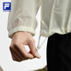 Fila Offizielle Frauenwebende Jacke für Frauen 2025 Herbst Neue Outdoor-Sport losen losen einfache Kapuze-Top-Schnee-Weiß-WT XL 175/92A/XL