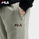 FILA FILA couple style men's and women's trousers 25 autumn and winter new casual loose cuffed sports pants plus velvet to keep warm, green khaki-DK L 175/84A/L